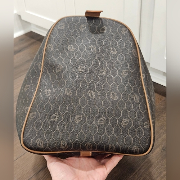 Vintage DIOR Honeycomb Weekender/Duffle/ Travel Bag W/ COA - Picture 4 of 16